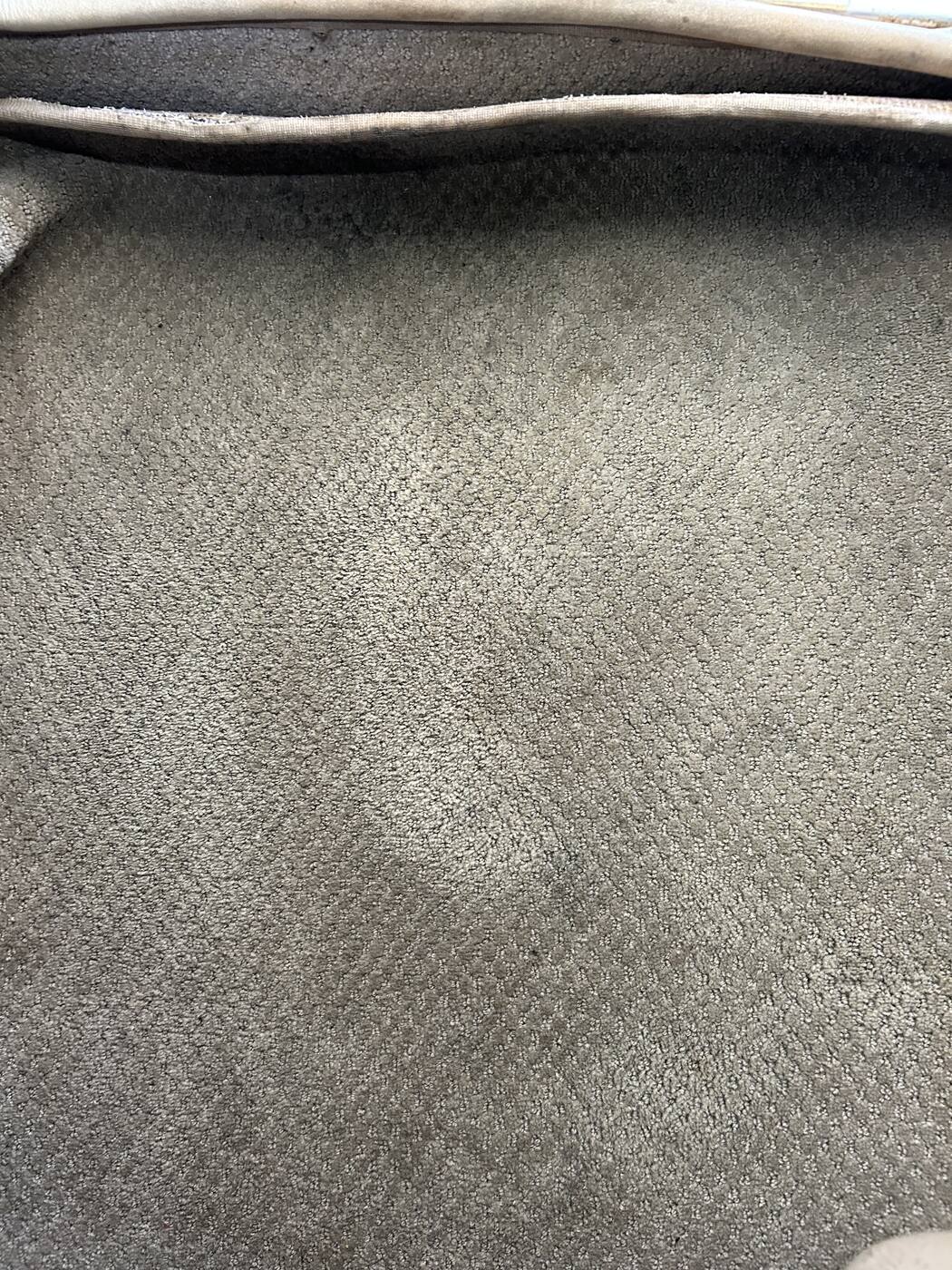 Aircraft interior carpet after deep cleaning